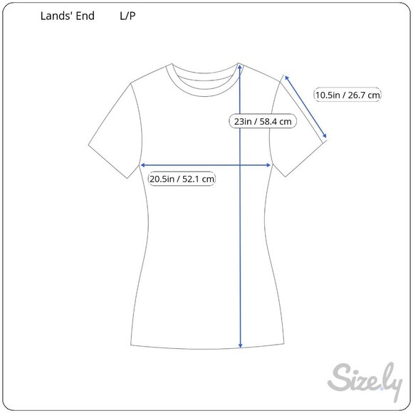Lands End Womens L/P Blue Short Sleeve Stretch Top - Picture 2 of 4